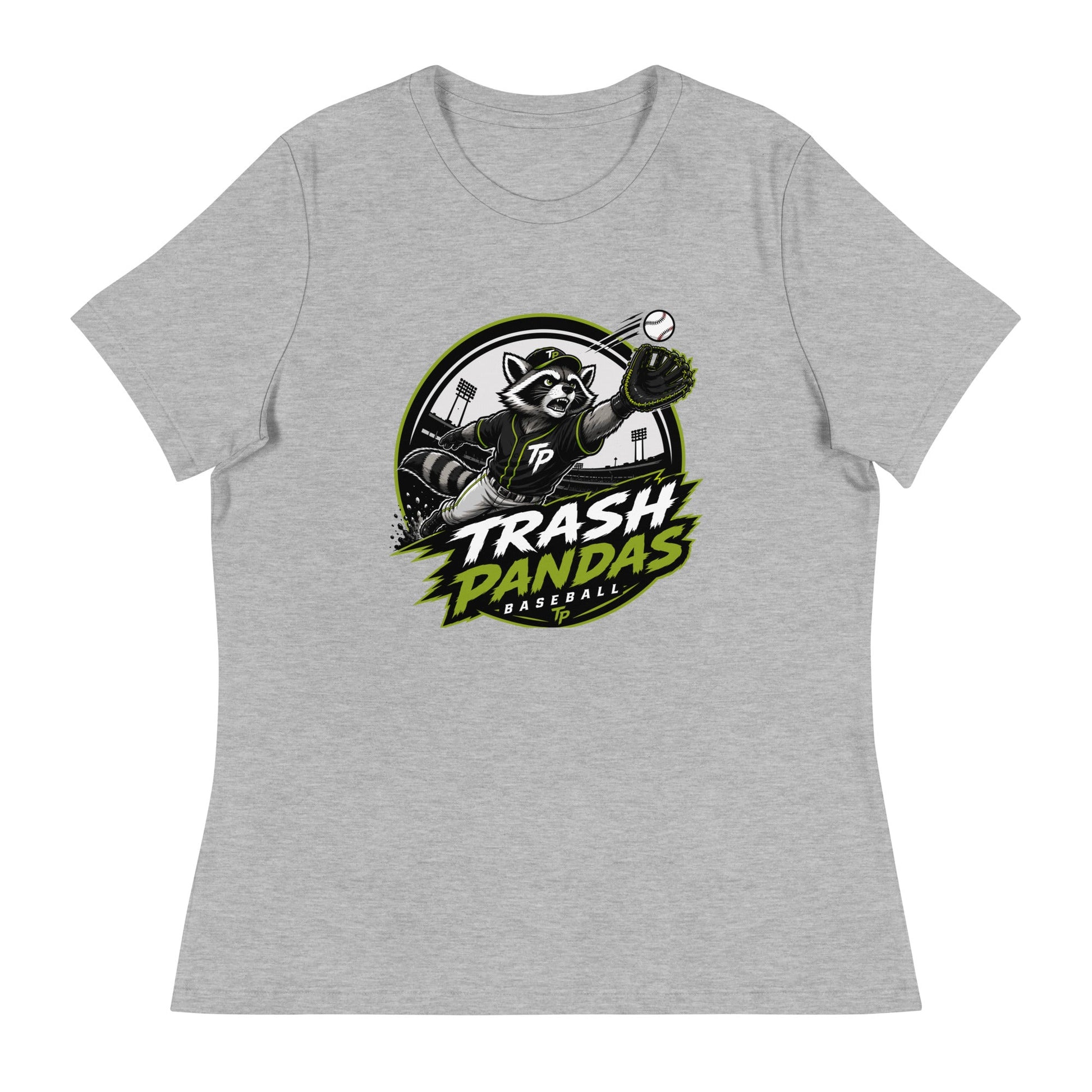 Performance | Women's Relaxed T Shirt | Trash Pandas Baseball Organization | Emblem Logo