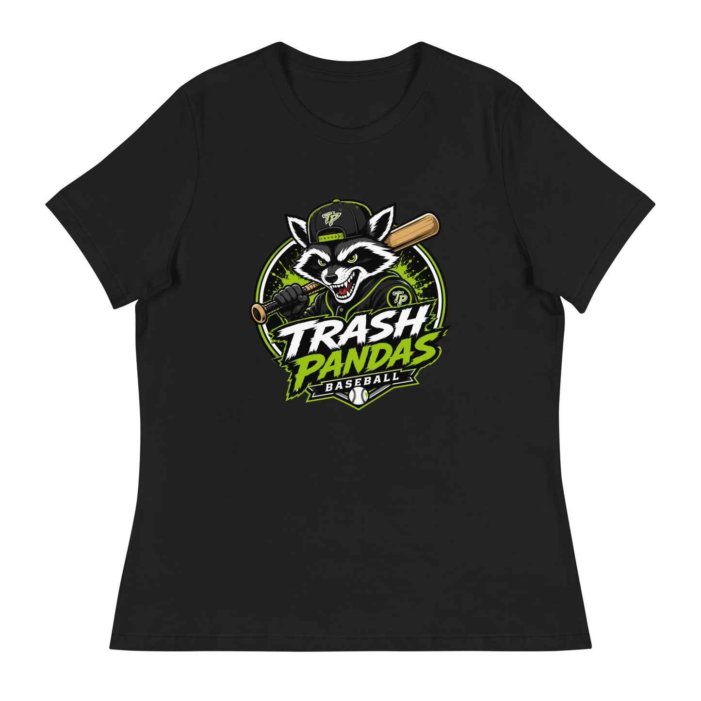 Performance | Women's Relaxed T Shirt | Trash Pandas Baseball Organization | Mascot Logo