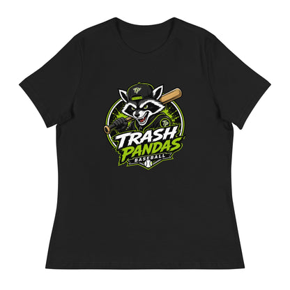 Performance | Women's Relaxed T Shirt | Trash Pandas Baseball Organization | Mascot Logo