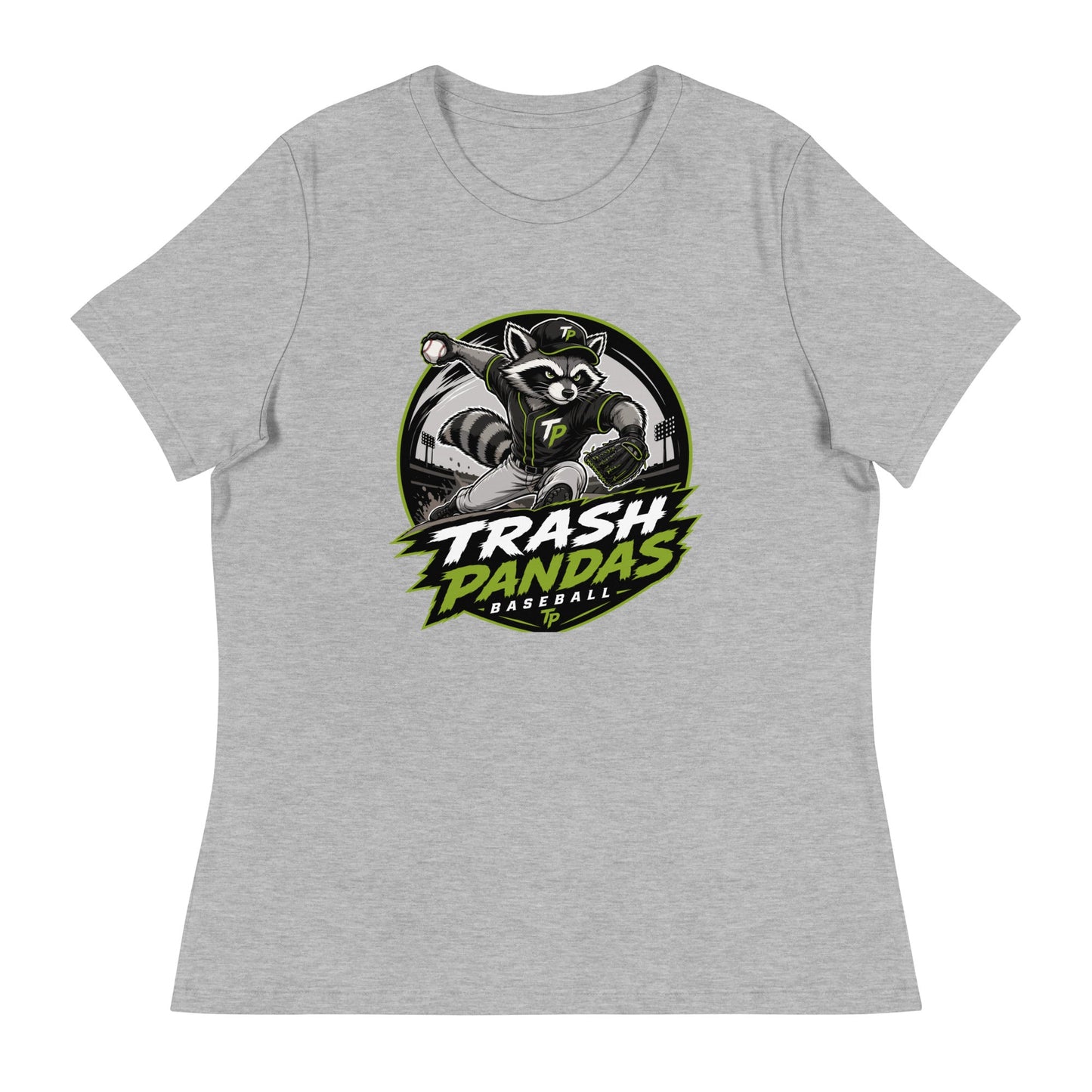 Performance | Women's Relaxed T Shirt | Trash Pandas Baseball Organization | Vanguard Logo