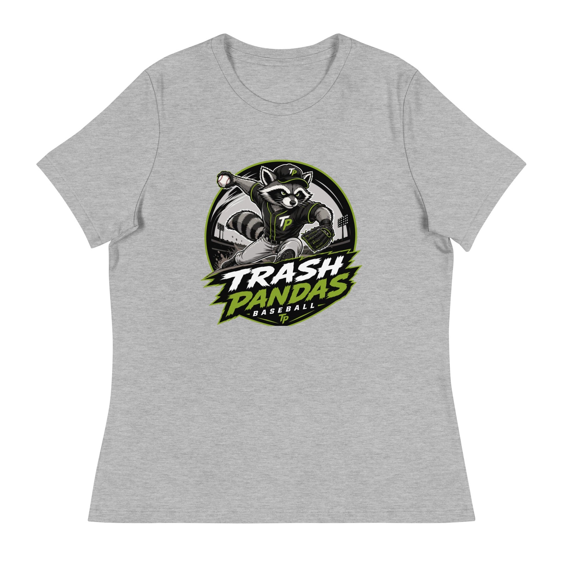 Performance | Women's Relaxed T Shirt | Trash Pandas Baseball Organization | Vanguard Logo