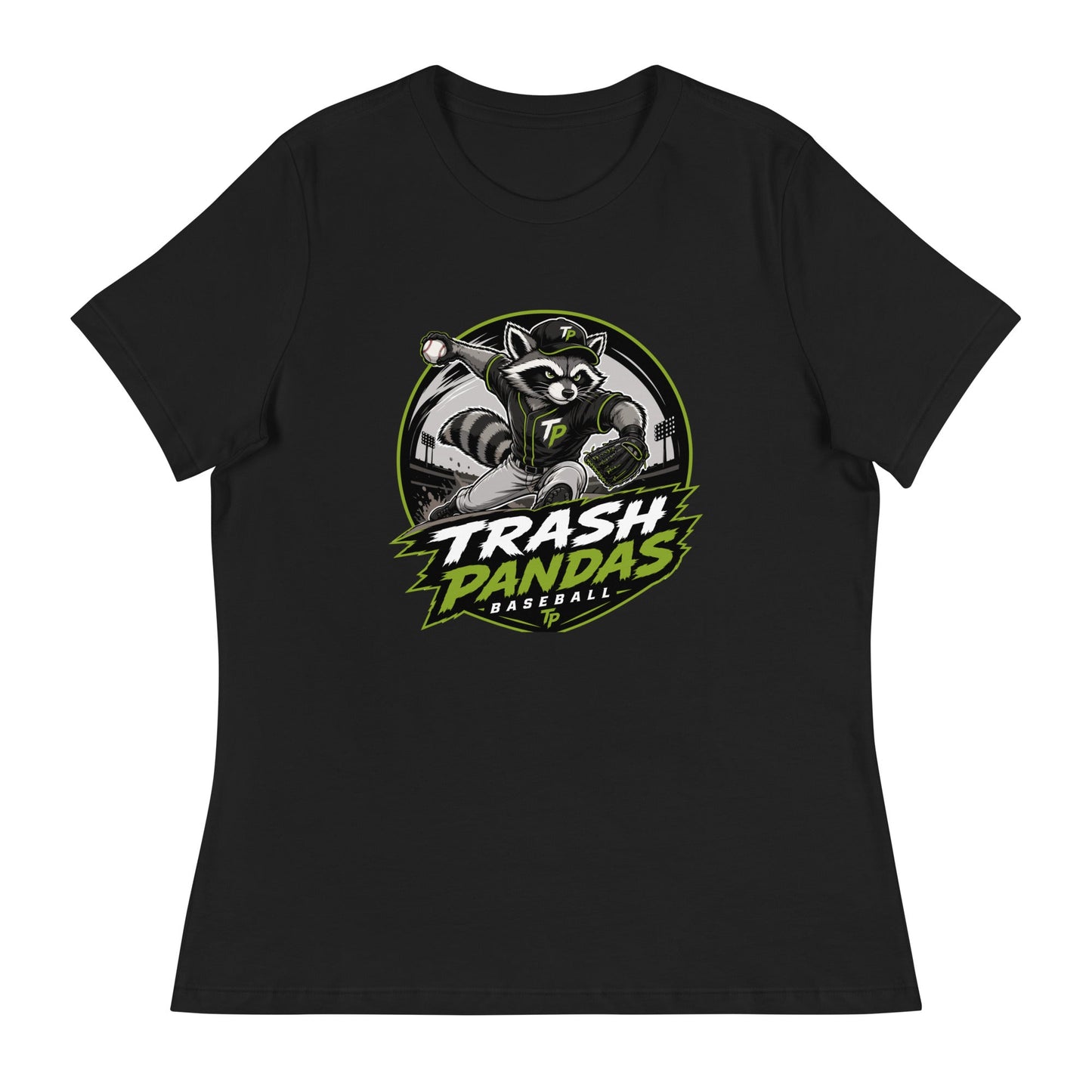 Performance | Women's Relaxed T Shirt | Trash Pandas Baseball Organization | Vanguard Logo