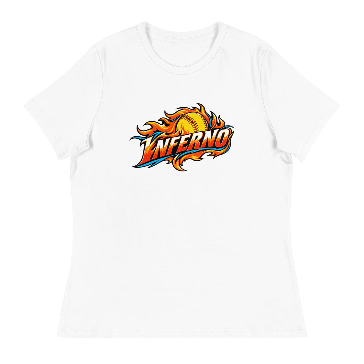 Performance | Women's Relaxed T Shirt | Treasure Coast Inferno | Crest Logo