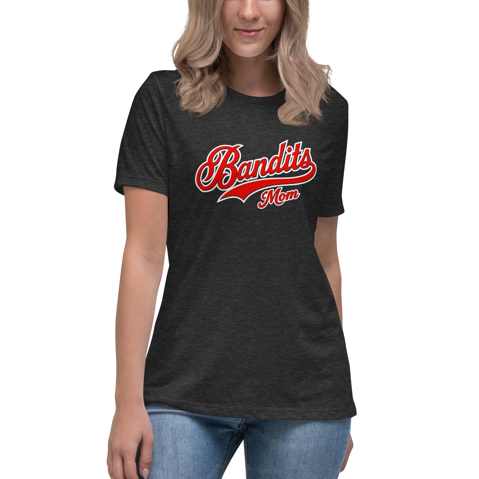 Performance | Women's Relaxed T Shirt | Tri - City Baseball | Bandits Mom Logo
