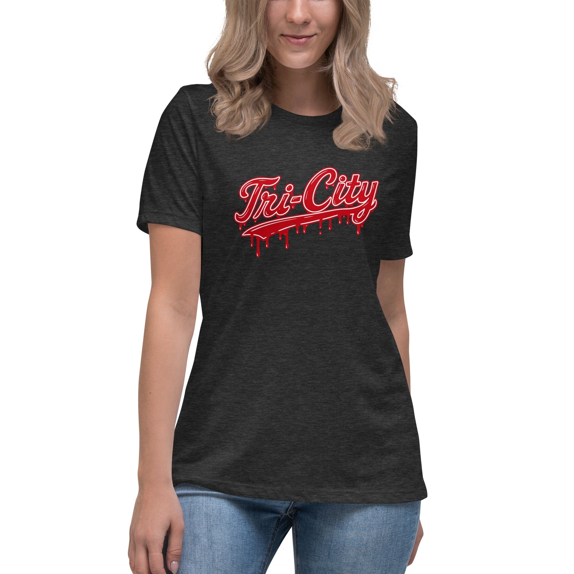 Performance | Women's Relaxed T Shirt | Tri - City Baseball | Mark Logo