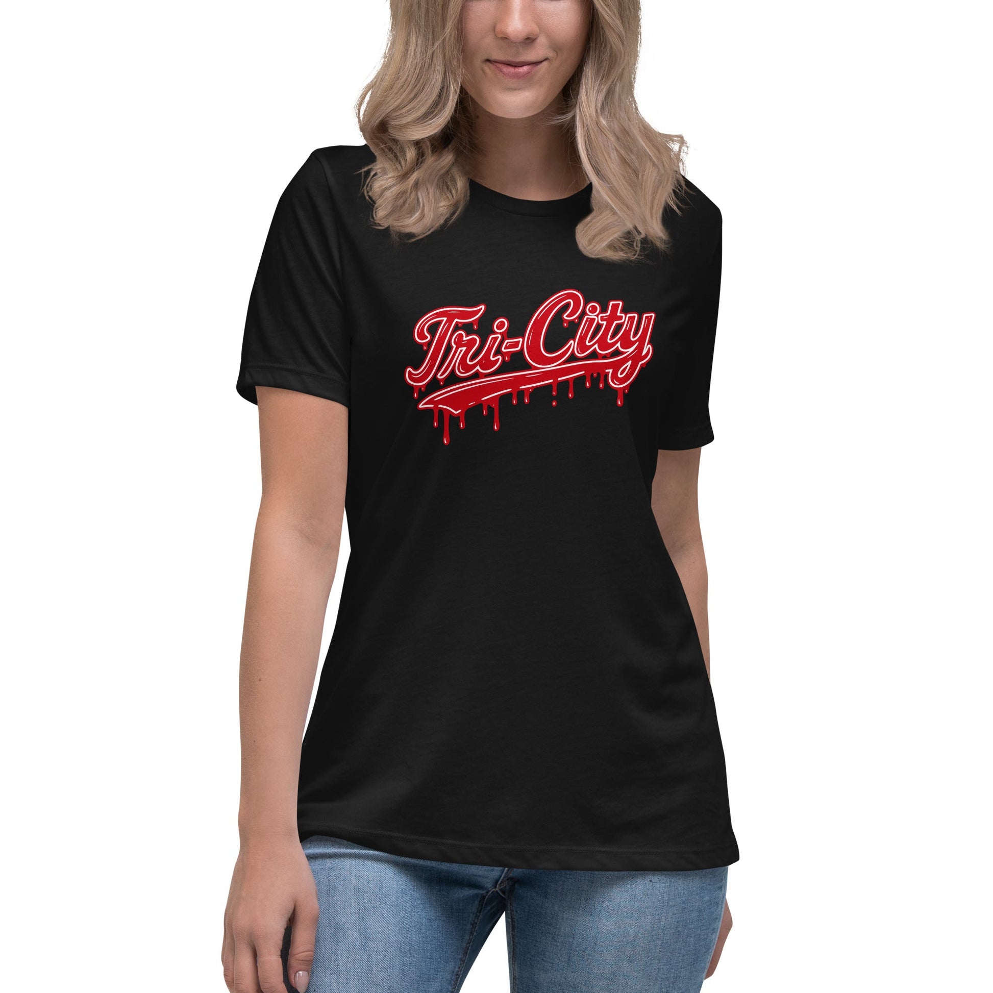 Performance | Women's Relaxed T Shirt | Tri - City Baseball | Mark Logo