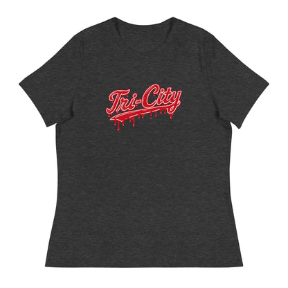 Performance | Women's Relaxed T Shirt | Tri - City Baseball | Mark Logo