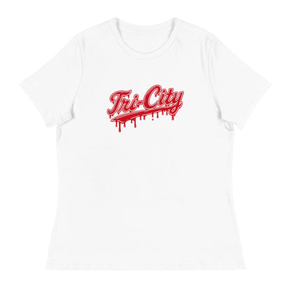 Performance | Women's Relaxed T Shirt | Tri - City Baseball | Mark Logo