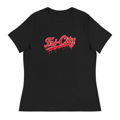 Performance | Women's Relaxed T Shirt | Tri - City Baseball | Mark Logo