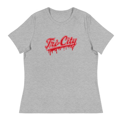 Performance | Women's Relaxed T Shirt | Tri - City Baseball | Mark Logo