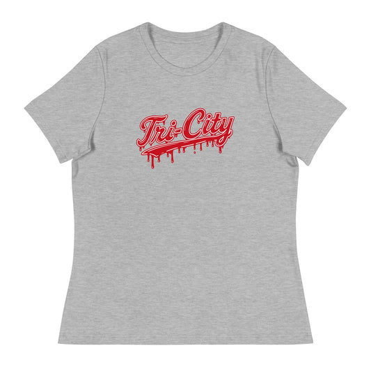 Performance | Women's Relaxed T Shirt | Tri - City Baseball | Mark Logo