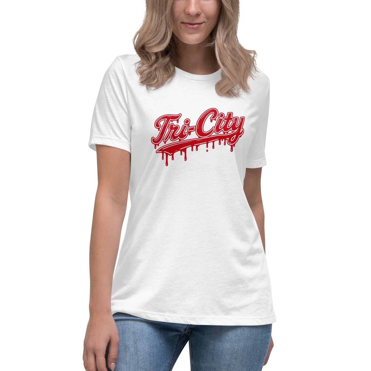 Performance | Women's Relaxed T Shirt | Tri - City Baseball | Mark Logo
