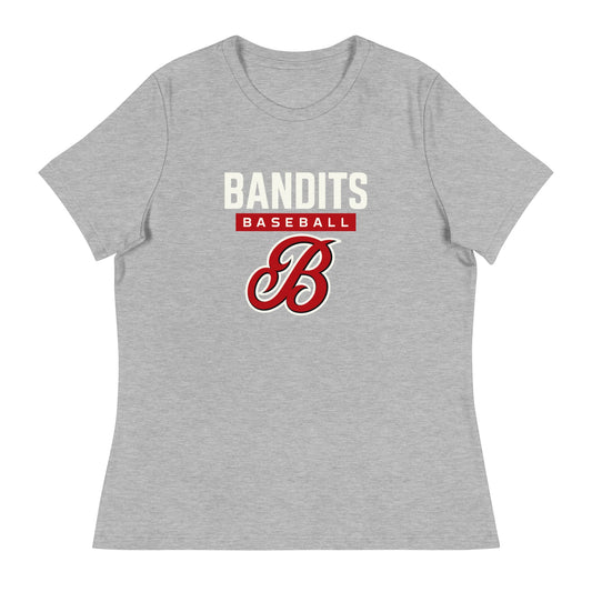 Performance | Women's Relaxed T Shirt | Tri - City Baseball | Varsity Script Logo