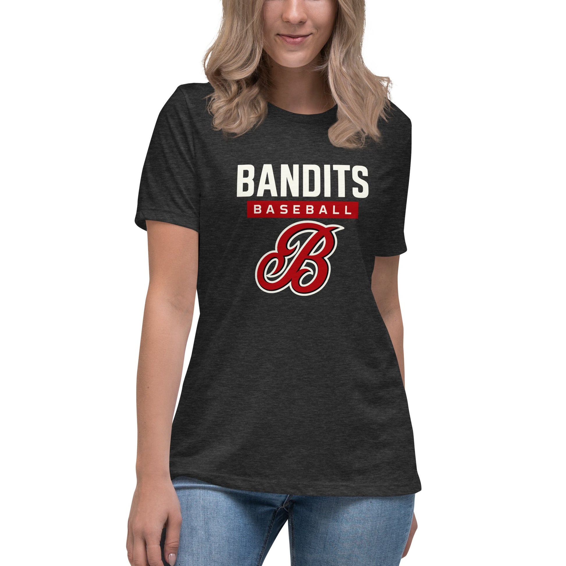 Performance | Women's Relaxed T Shirt | Tri - City Baseball | Varsity Script Logo