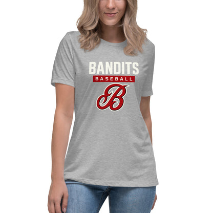 Performance | Women's Relaxed T Shirt | Tri - City Baseball | Varsity Script Logo