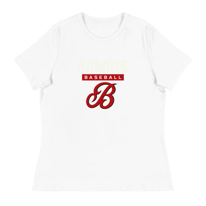 Performance | Women's Relaxed T Shirt | Tri - City Baseball | Varsity Script Logo