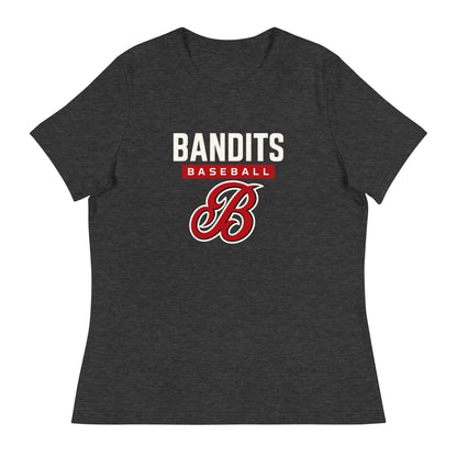 Performance | Women's Relaxed T Shirt | Tri - City Baseball | Varsity Script Logo
