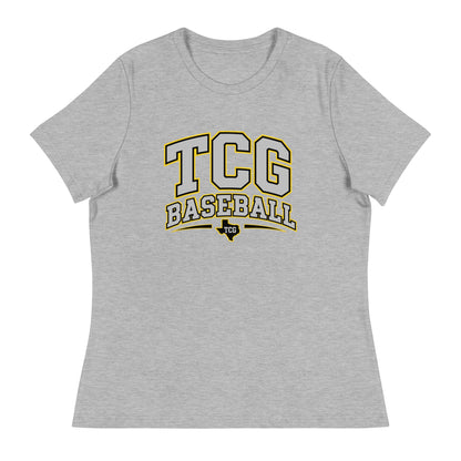 Performance | Women's Relaxed T Shirt | Tri-County Ghosts | TCG Crest Logo