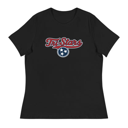 Performance | Women's Relaxed T Shirt | Tri - Stars | 3 Stars Logo
