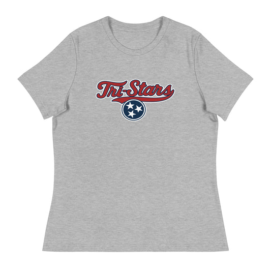 Performance | Women's Relaxed T Shirt | Tri - Stars | 3 Stars Logo