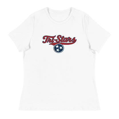 Performance | Women's Relaxed T Shirt | Tri - Stars | 3 Stars Logo