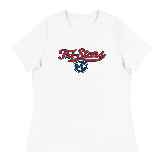 Performance | Women's Relaxed T Shirt | Tri - Stars | 3 Stars Logo