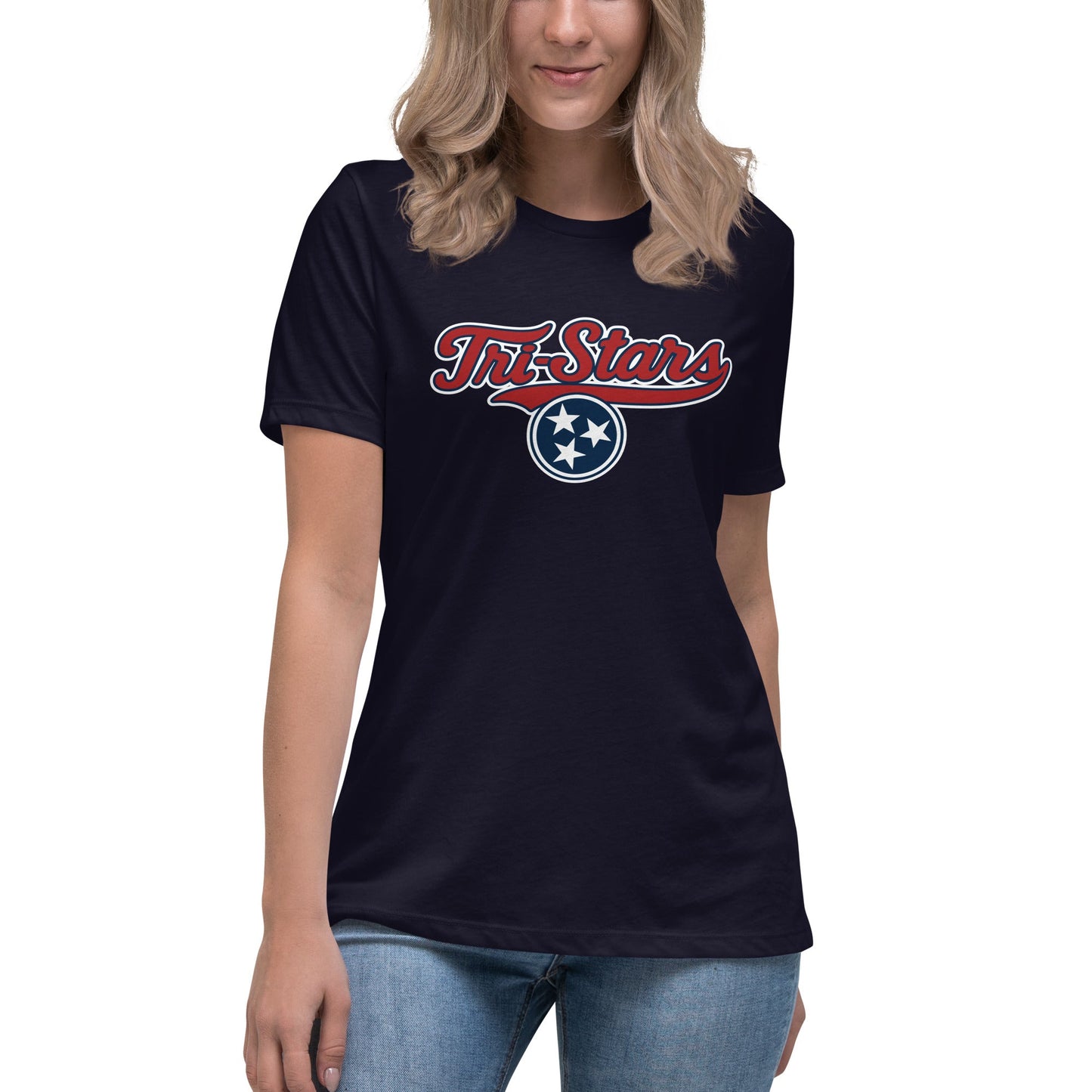 Performance | Women's Relaxed T Shirt | Tri - Stars | 3 Stars Logo