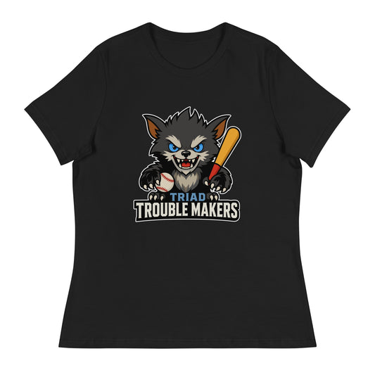 Performance | Women's Relaxed T Shirt | Triad Troublemakers | Mascot Logo