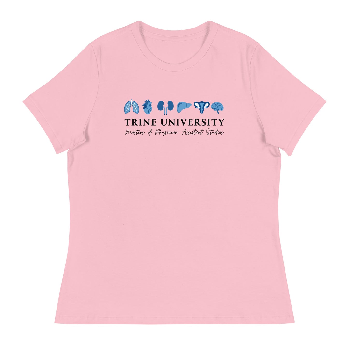 Performance | Women's Relaxed T Shirt | Trine PA program | Modern Script Logo