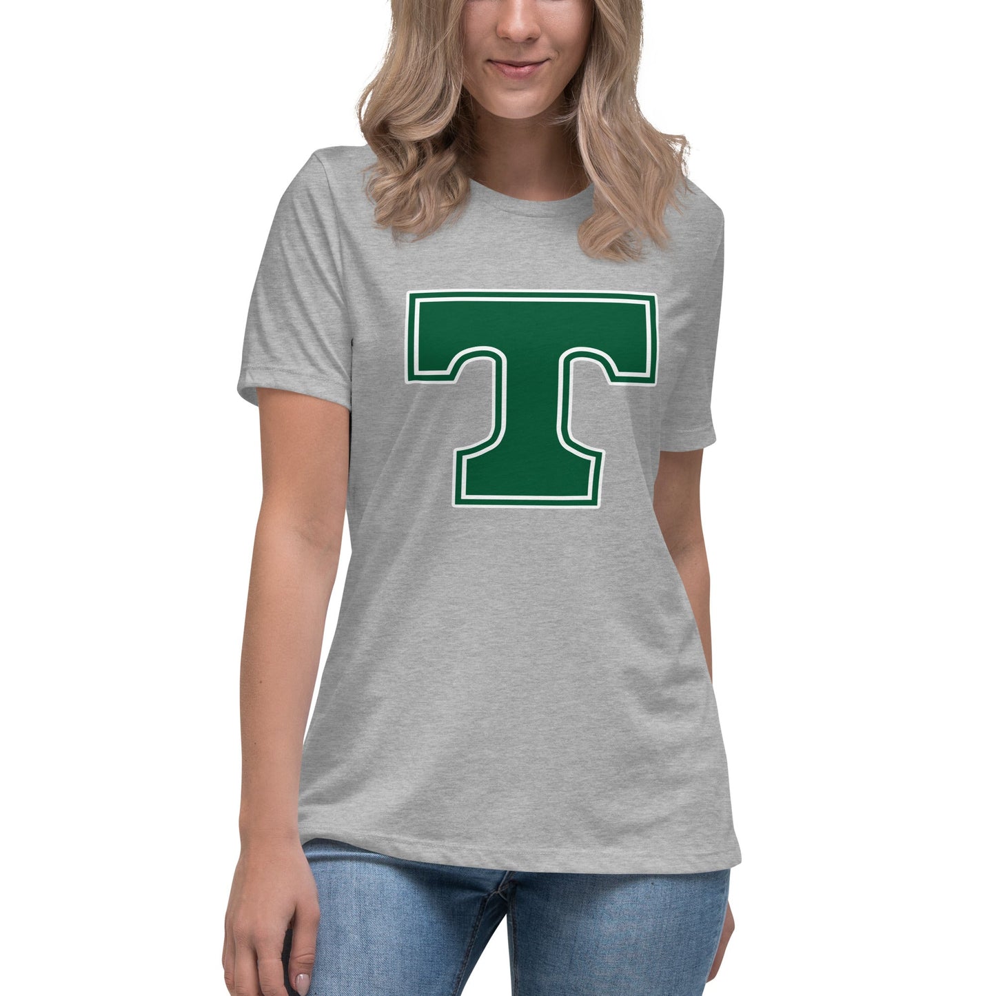 Performance | Women's Relaxed T Shirt | Trinity Highschool | T Logo