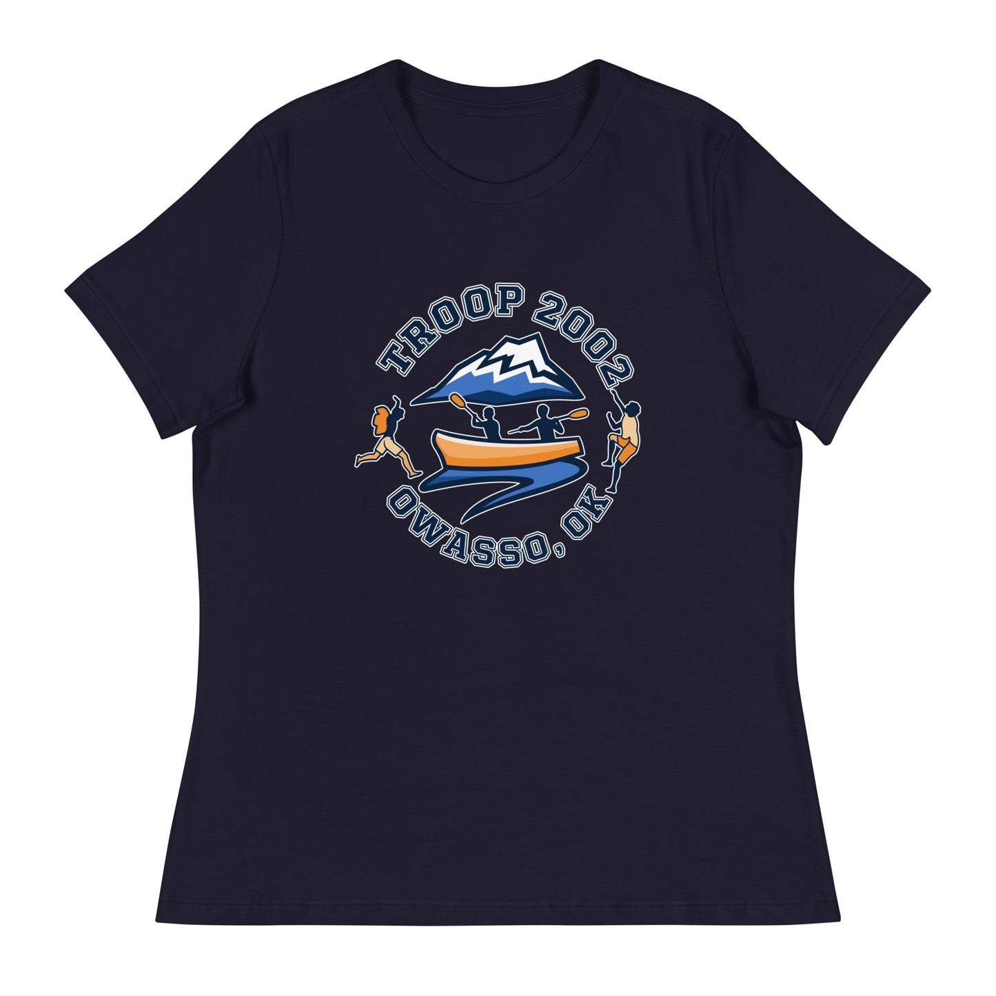 Performance | Women's Relaxed T Shirt | Troop 2002 | Trailblazer Crest Logo