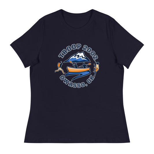 Performance | Women's Relaxed T Shirt | Troop 2002 | Trailblazer Crest Logo