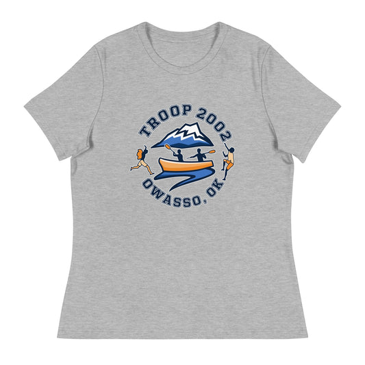 Performance | Women's Relaxed T Shirt | Troop 2002 | Trailblazer Crest Logo