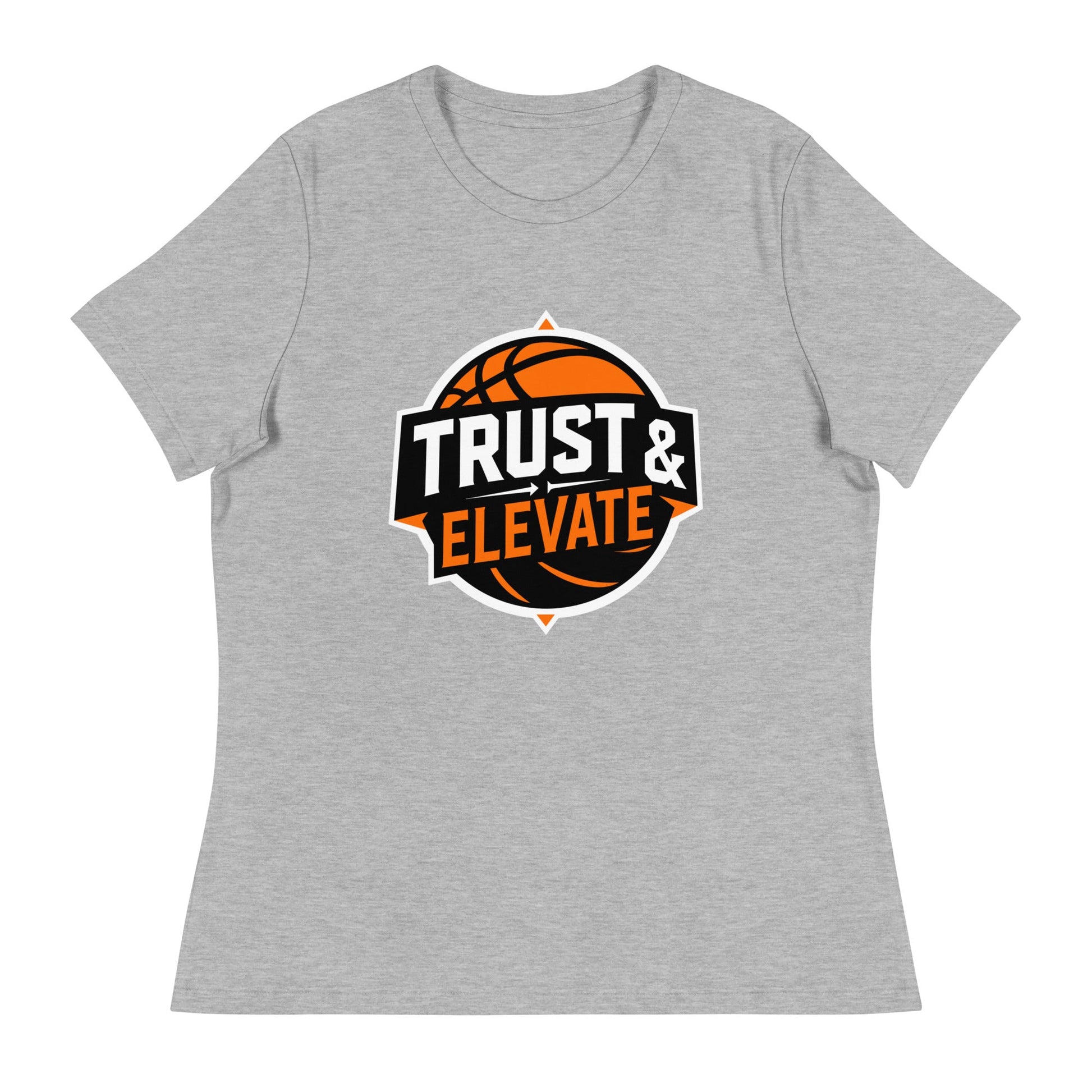 Performance | Women's Relaxed T Shirt | Trust & Elevate | Athletic Logo