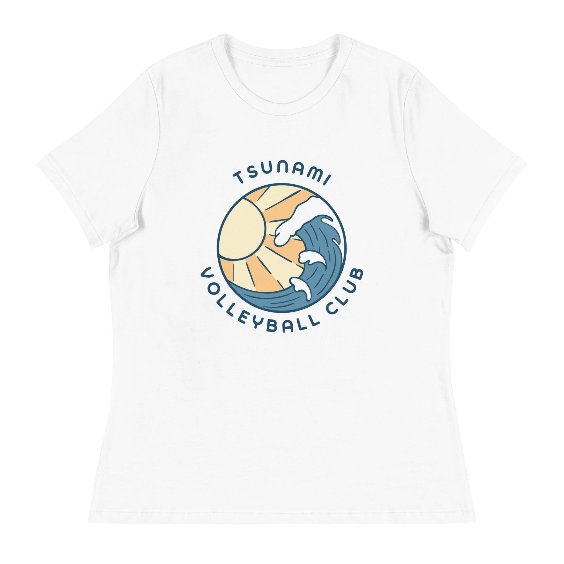 Performance | Women's Relaxed T Shirt | Tsunami Volleyball Club | Emblem Logo