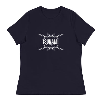 Performance | Women's Relaxed T Shirt | Tsunami Volleyball Club | Modern Script Logo
