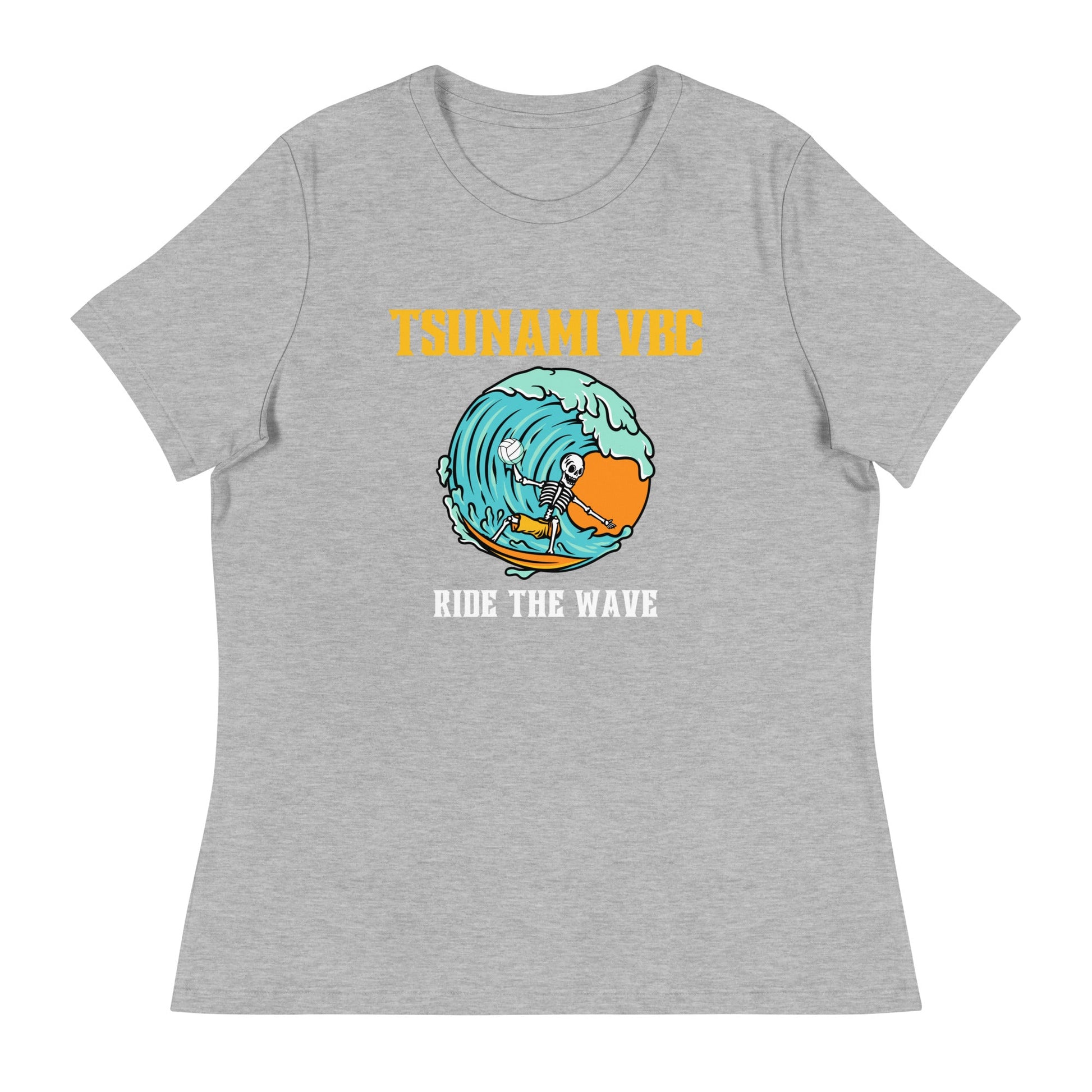 Performance | Women's Relaxed T Shirt | Tsunami Volleyball Club | Surf Wave VBC Logo