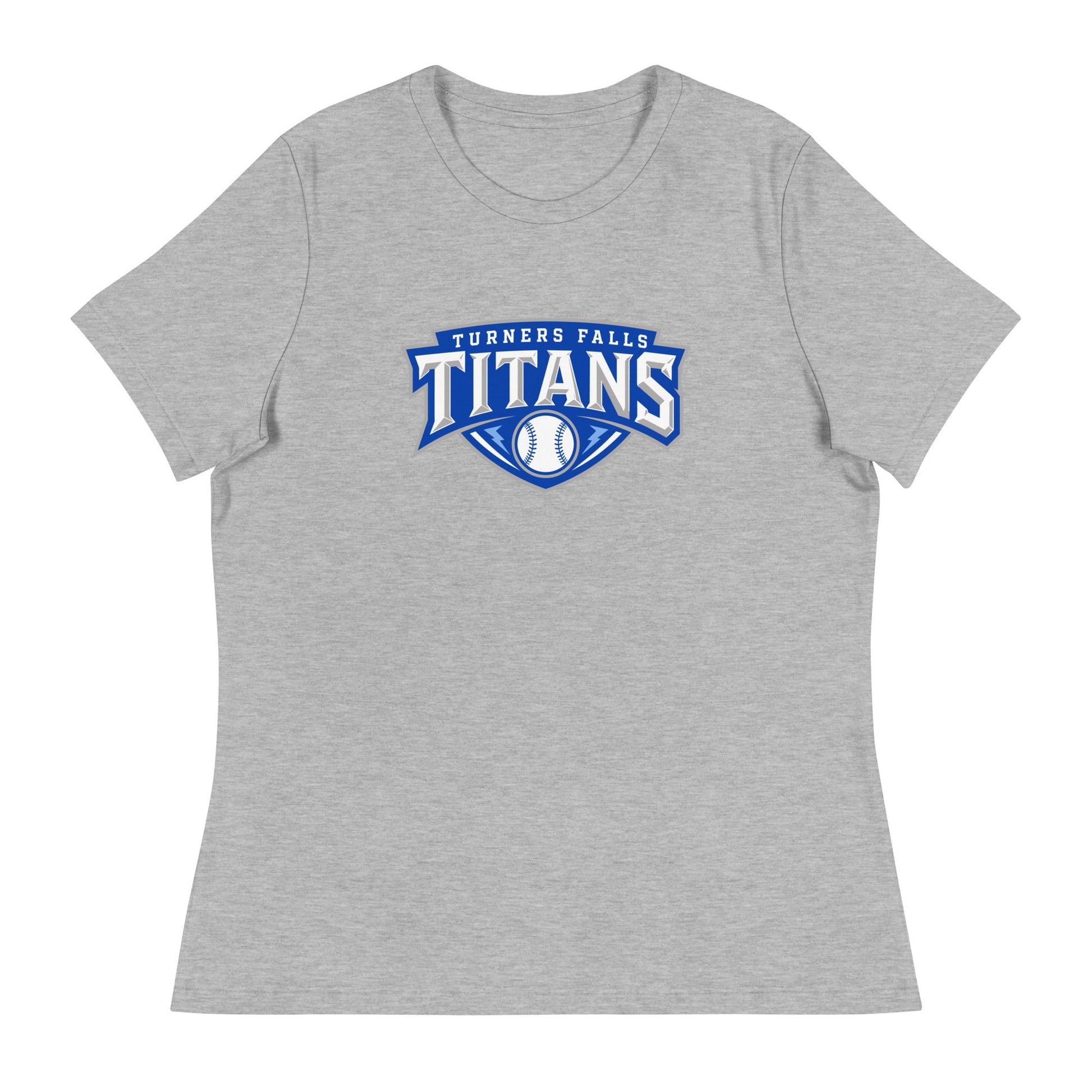 Performance | Women's Relaxed T Shirt | Turners Falls Titans | Titan Crest Logo
