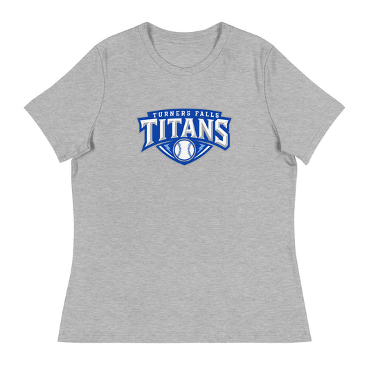 Performance | Women's Relaxed T Shirt | Turners Falls Titans | Titan Crest Logo