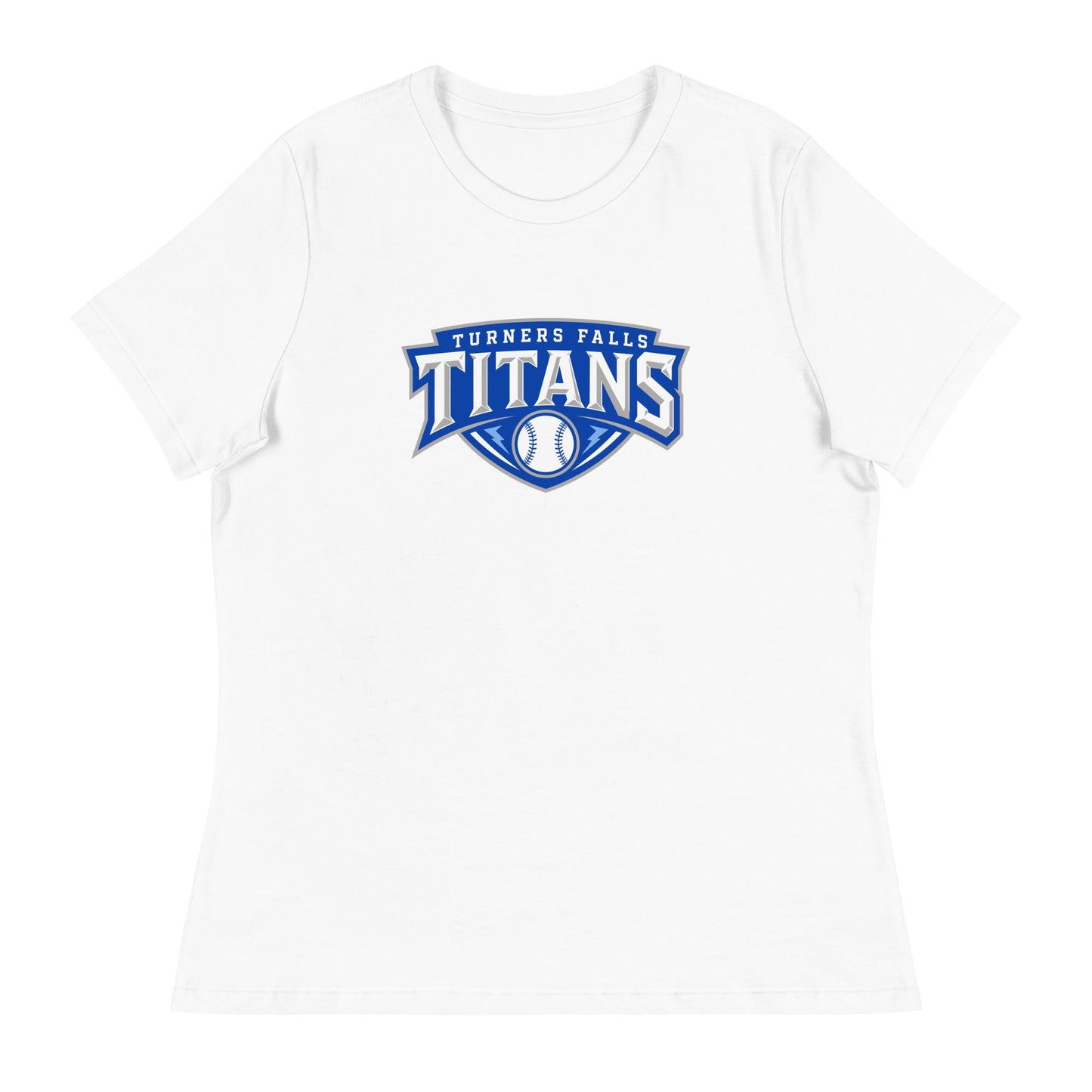 Performance | Women's Relaxed T Shirt | Turners Falls Titans | Titan Crest Logo