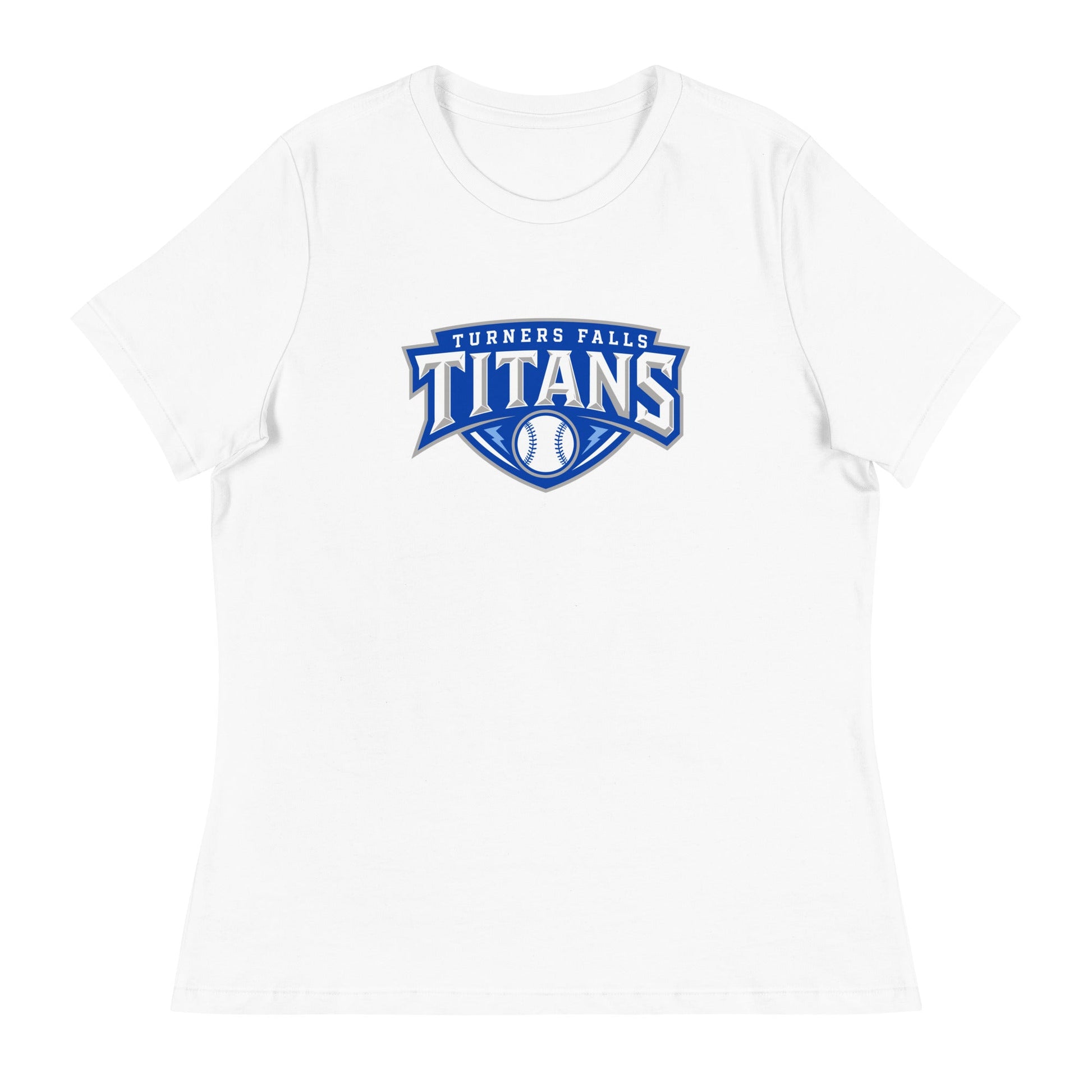Performance | Women's Relaxed T Shirt | Turners Falls Titans | Titan Crest Logo
