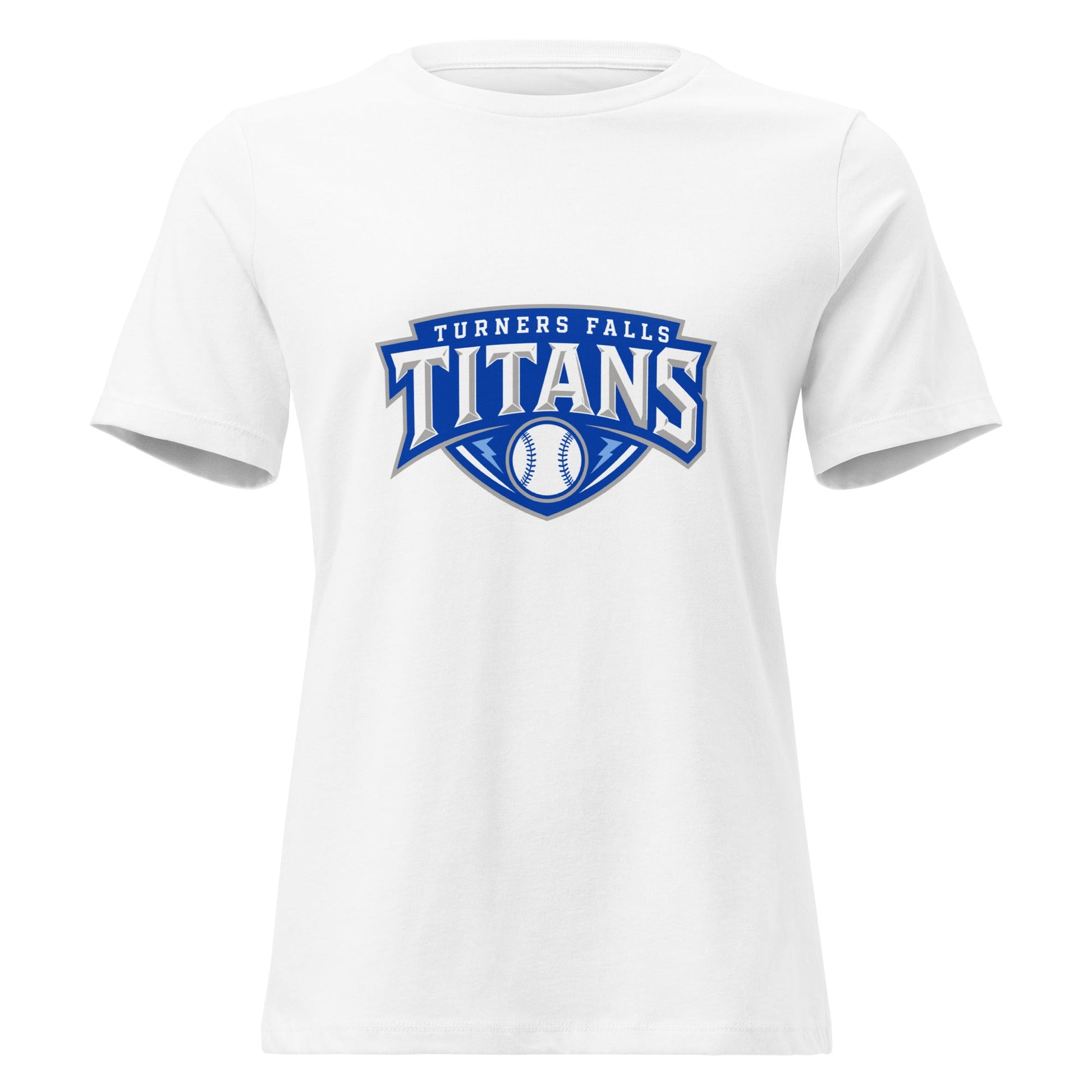 Performance | Women's Relaxed T Shirt | Turners Falls Titans | Titan Crest Logo