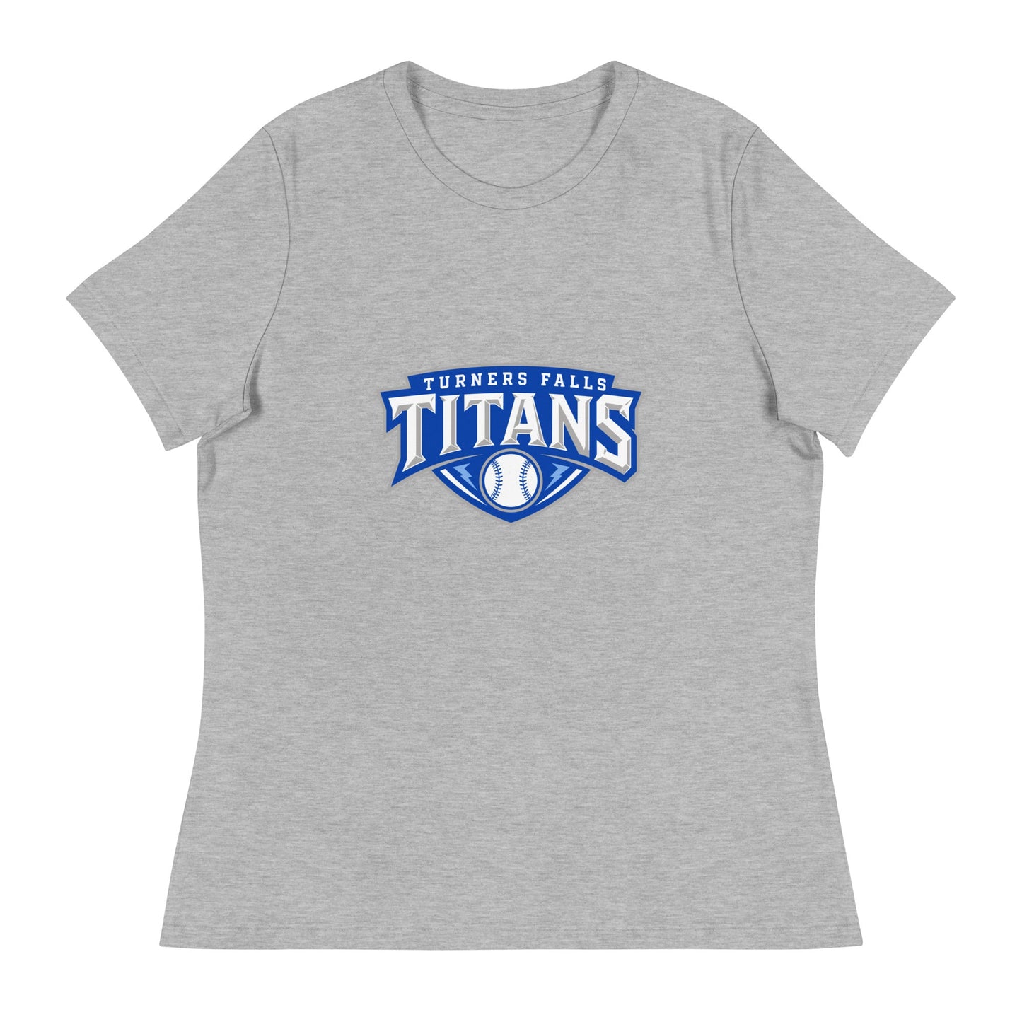 Performance | Women's Relaxed T Shirt | Turners Falls Titans | Titan Crest Logo