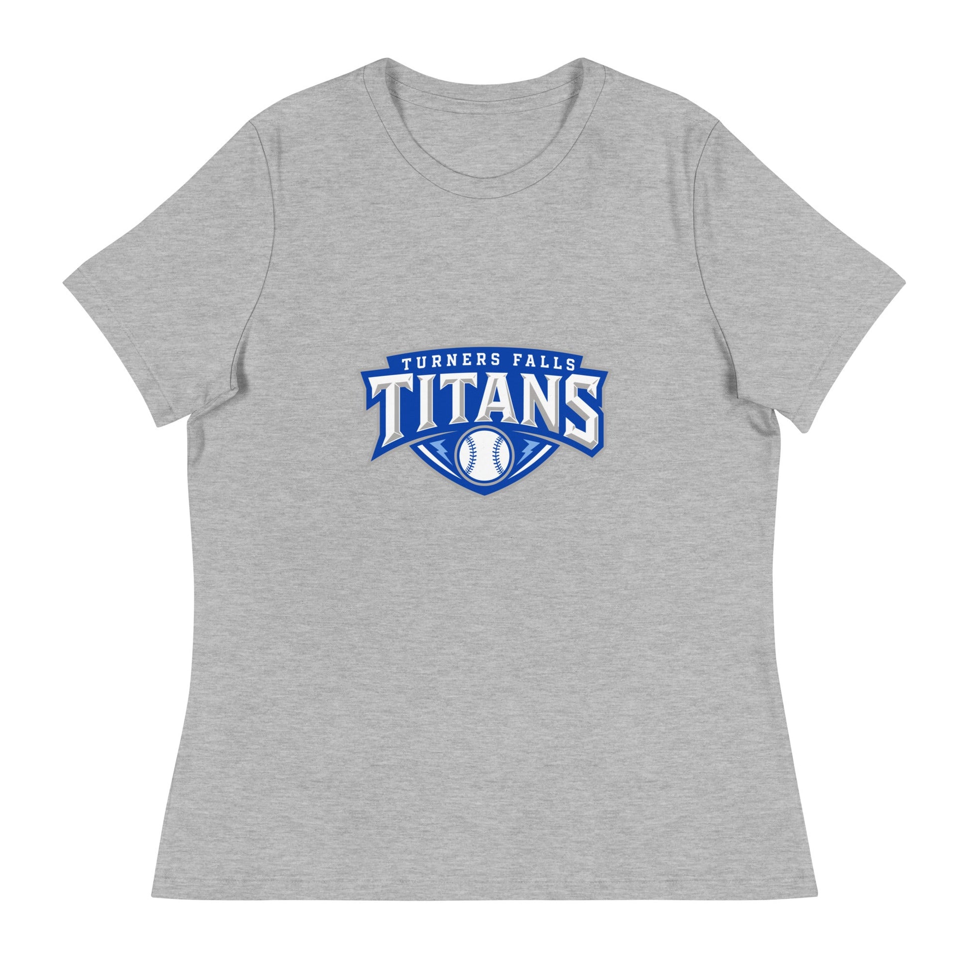 Performance | Women's Relaxed T Shirt | Turners Falls Titans | Titan Crest Logo