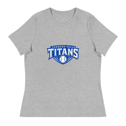Performance | Women's Relaxed T Shirt | Turners Falls Titans | Titan Crest Logo