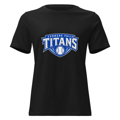 Performance | Women's Relaxed T Shirt | Turners Falls Titans | Titan Crest Logo
