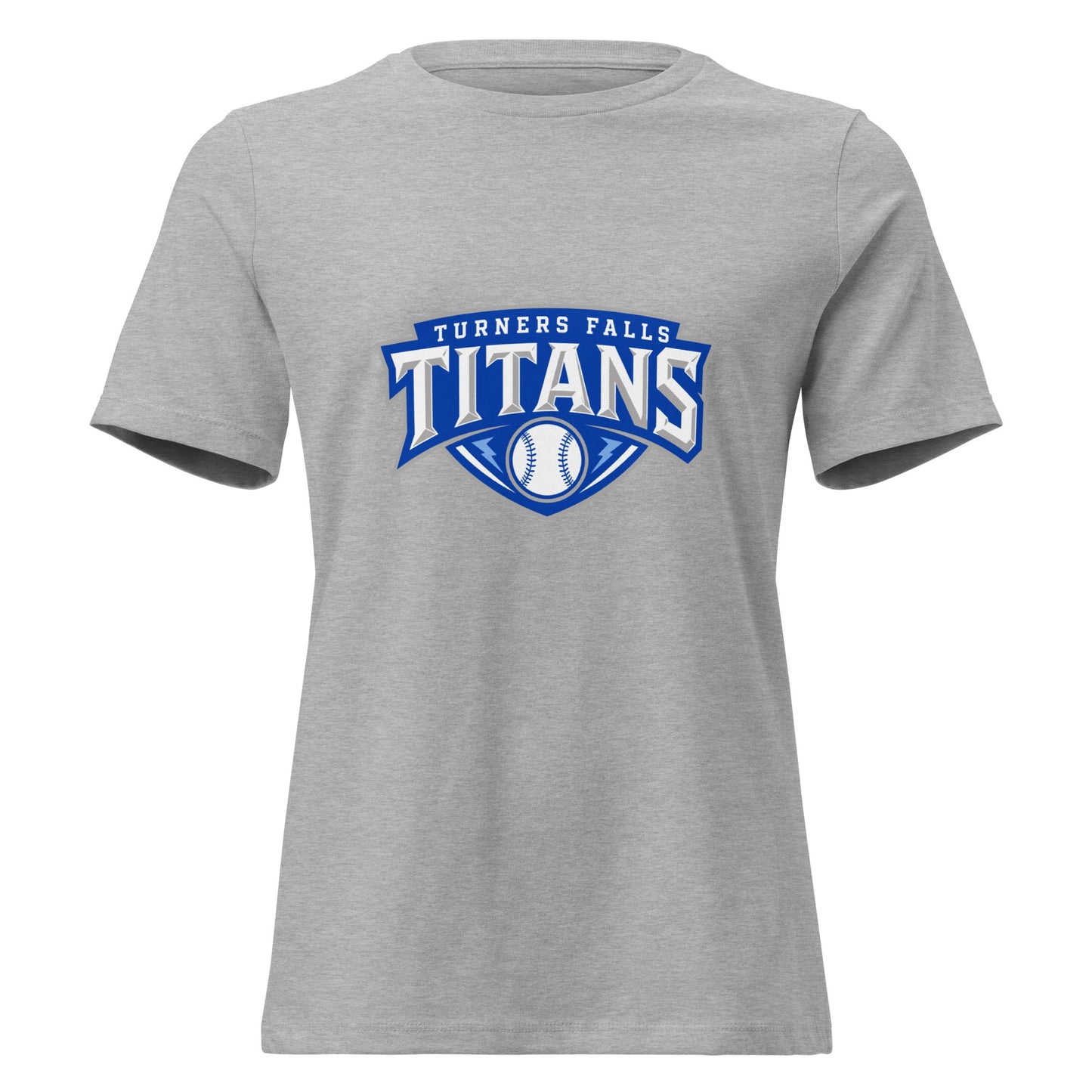 Performance | Women's Relaxed T Shirt | Turners Falls Titans | Titan Crest Logo