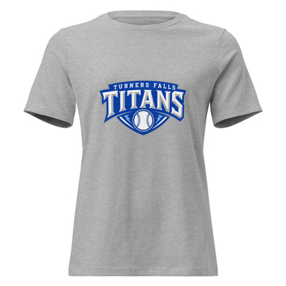 Performance | Women's Relaxed T Shirt | Turners Falls Titans | Titan Crest Logo