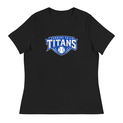 Performance | Women's Relaxed T Shirt | Turners Falls Titans | Titan Crest Logo