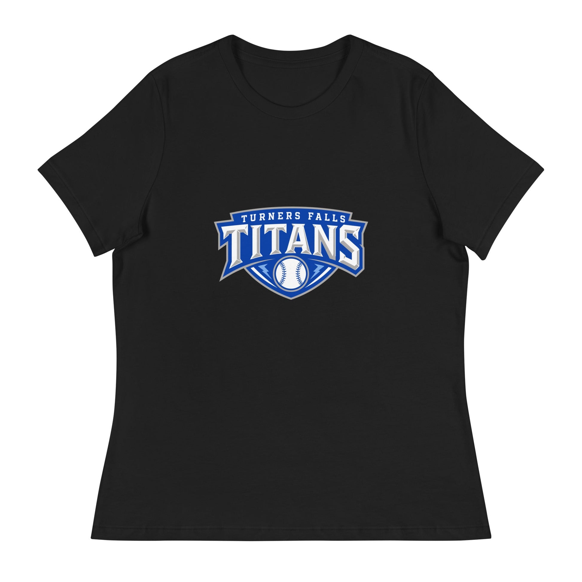 Performance | Women's Relaxed T Shirt | Turners Falls Titans | Titan Crest Logo